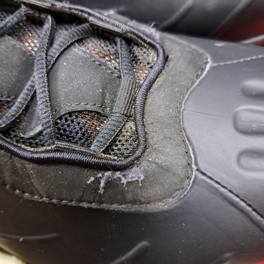 %Size 12 Men Nike Total Air Foamposite Max 2011 Black Anthracite FLAW / A 27 - Picture 10 of 16